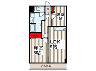 梅翔レジデンスの物件間取画像